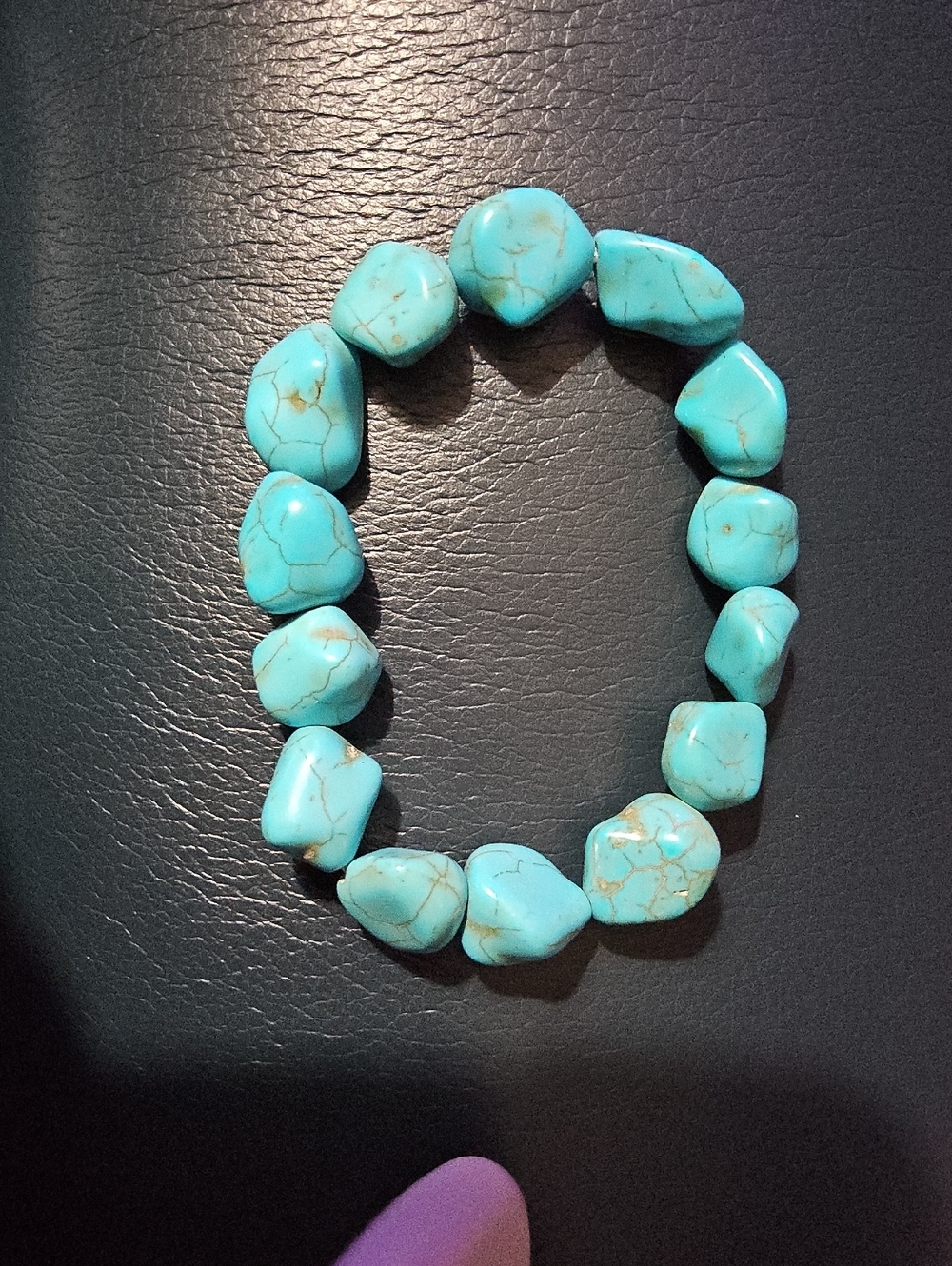 Vintage Style Men Natural Turquoise Stone Bracelet Promote Positivity UNISEX
